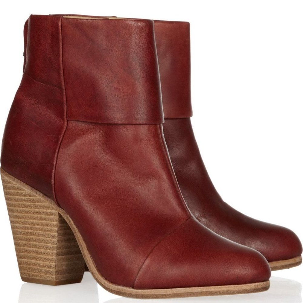 Rag & Bone Classic Newbury Ankle Boot  in 'Chili' Leather